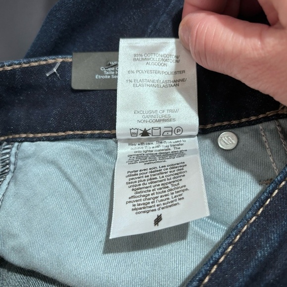 SILVER JEANS Sz 28 x 33 Avery Slim Boot Curvy Fit High Rise Dark Wash Jeans NEW - Picture 14 of 14